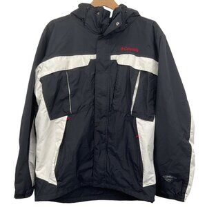 Columbia Mens Omni Tech Black & White Waterproof Jacket L